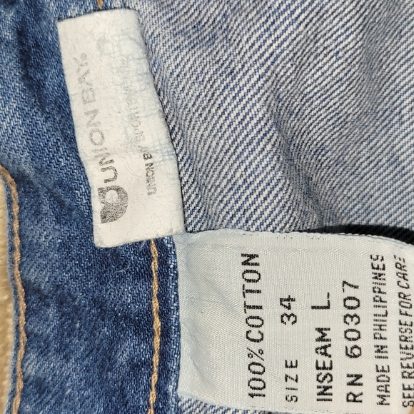 90s. Unionbay.  Over-alls. Mens size 34 long. - Picture 4 of 11